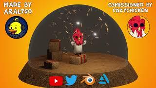 3D Comission Model Showcase - CozyChicken