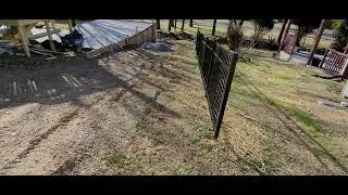 while putting the property boundary markers back up .. Karen got upset