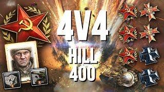 CRAZY ENDING: Greyshot117 Rallies the Axis [4v4] [SOV] [Hill 400] — Company of Heroes 2