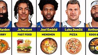 Notable NBA Players and the Foods They Love 