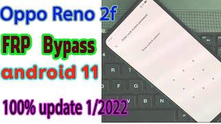 Oppo Reno 2F CPH1989 FRP Bypass android  11 Without pc