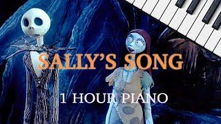 Sally's Song - The Nightmare Before Christmas: Piano Cover (1 Hour Piano Version, Slowed + Reverb)