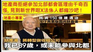 地產小專家 20241220 地產商拒絕參加北部都會區理由千奇百怪, 見到新世界咁X法係人都縮沙吧 !