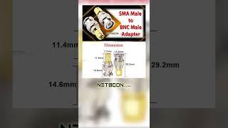 contact us 9755065290 / 6266758816  NETBOON SMA Male to BNC Male Adapter SMA to BNC Male CoaxialJack