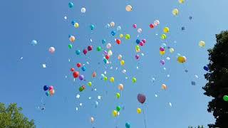 Ballons bei der Verabschiedung Farinellischule