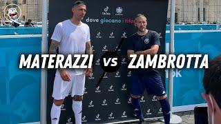 MATERAZZI e ZAMBROTTA giocano 2 vs 2 nella GABBIA - (EURO2020)