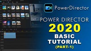 Cyberlink Powerdirector 20 Basics Tutorial | review (Part - 1)