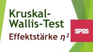 Effektstärke Eta-Quadrat für den Kruskal-Wallis-Test in SPSS berechnen