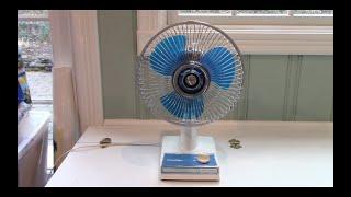 Vintage 9" Edison Table Fan