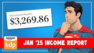 Amazon KDP Income Report | How I Made Over $3,000 in January 2025