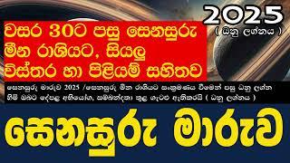 සෙනසුරු මාරුව ධනු ලග්නය | Senasuru Maruwa 2025 | සෙනසුරු මාරුව 2025