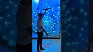 A flexible led screen that can be attached to glass