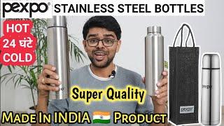 Pexpo Stainless Steel Bottles | Super Quality & Made in India | Thermosteel Flip Lid Bottle 1000 ML