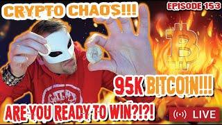 Crypto Otaku - CRYPTO CHAOS!!! 95K BITCOIN!! MARKET BRACES FOR 100K?!?! [Episode 153]