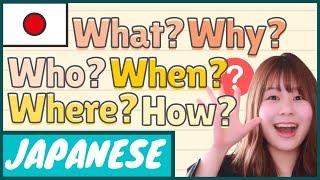 【5W1H】Japanese Question What / Who / Where / Why / When / How｜Japanese vocabulary