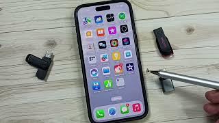 How to Connect USB Flash Drive to iPhone 16/16 Pro Max and Transfer Photos Videos and Any Files