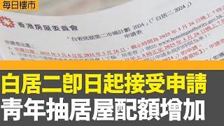 每日樓市｜白居二即日起接受申請 青年抽居屋配額增加｜新世界玫瑰街豪宅項目動工 提供110伙｜恒指收市升775點連同科指均創逾三年高位｜28Hse特約 : 每日樓市│HOY TV資訊台 有線新聞