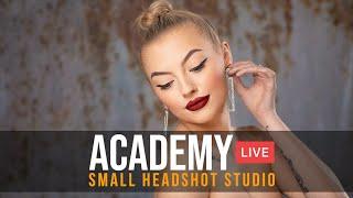 Studio Setups -  How to Shoot HEADSHOT PHOTOGRAPHY in a SMALL SPACE