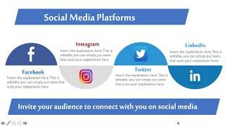 How to Create an Interactive Social Media Slide in your Presentation