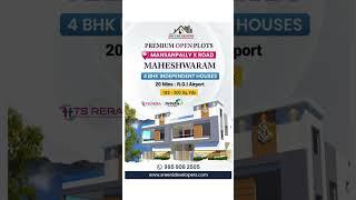 Independent 4 BHK Houses and Premium Open Plots at Mansanpally X Road, Maheshwaram.