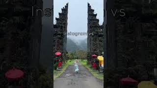 Instagram vs reality #shorts #shortvideo #travel #bali