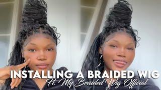 I Installed A Braided Wig For The First Time By Myself ft.@MyBraidedWig_Official