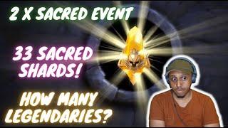 2 x Sacred Event - Opening 33 Sacred Shards - Raid Shadow Legends!