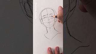 Low angle face drawing ️️