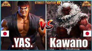 Street Fighter 6 YAS (RYU #1Rank)  Vs  Kawano (AKUMA) Best Ranked MatchHigh Level Match