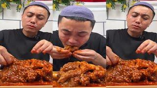 ASMR CHINESE MUKBANG FOOD EATINGSHOW 요리 먹방 :) 이거 맛있네? 칼비빔국수(팔도비빔칼국수)와 매콤어묵, 팝만두튀김.