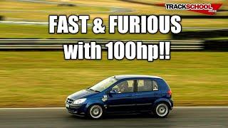 Hyundai Getz Redline Track Day Racing with only 100hp