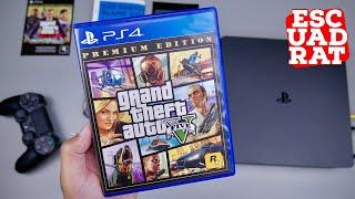 GTA 5 Premium Russian Edition, PS4 Slim Unboxing & Gameplay (Карта Los Santos + GTA 5 Online) GTA V