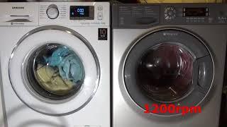 Spin race No.15 : Samsung Ecobubble vs Hotpoint Ultima