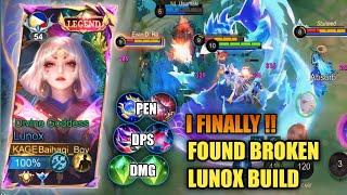 FINALLY!! I FOUND THE BEST LUNOX BUILD THIS SEASON  (must try)