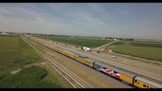 UP 844 Causing a rolling roadblock by rail fans in Colorado