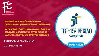 TRT15 - Informática + Raciocínio Lógico (aula 02)