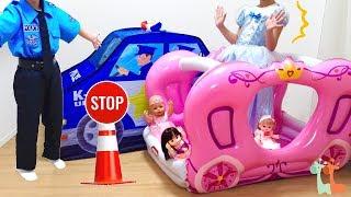 Mell-chan Doll with Princess Carriage | Police Car Play Tent