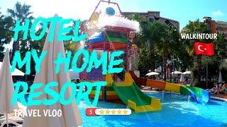 Hotel My Home Resort walking tour 4K Turkiye Turcja Avsallar