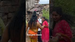 Pojaraju Funny Beating Girl at Golkonda Bonalu 2023 | Potharaju Blessings #golkondabonalu2023