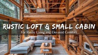 Rustic Elegance: Small Cabin Ideas with Loft for Rustic Living and Elevated Comfort