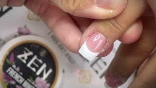 Làm French tip đơn giản với Zen Builder || Katie Nguyen Nails