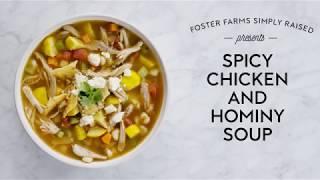 Spicy Chicken & Hominy Soup