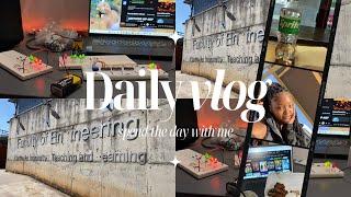 #volg :uni diaries | GRWM |let’s go to campus |attending Lectures | Engineering student South Africa