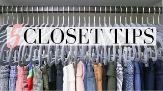 CLOSET ORGANIZATION - 5 Easy Tips to Organize Your Closet | LuxMommy