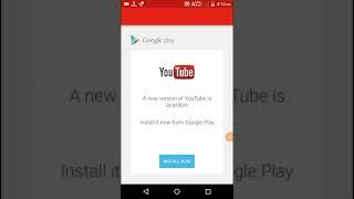 a new version of youtube is available error  Problem fix Solution hindi tips ||