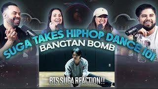 Suga of BTS "Suga Takes Hip Hop Dance 101"  - Give me more Hip Hop Yoongi!!  | Couples React