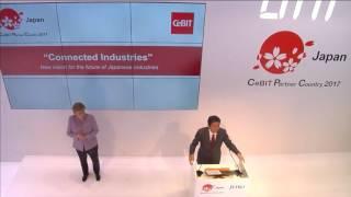 Cebit2017 Merkel Abe Press conference