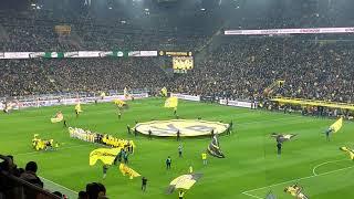 Borussia Dortmund - FC Augsburg 22.01.2023 Stadion Atmosphäre, Never Walk Alone + Aufstellung