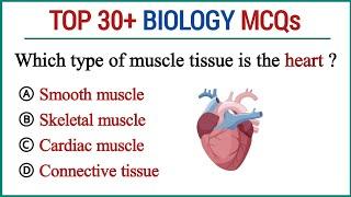 Top 30+ Biology MCQs | Biology important Mcq with answers