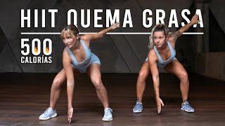 Quema 500 Calorias Con Rutina Cardio HIIT (Alternativas Sin Saltos)